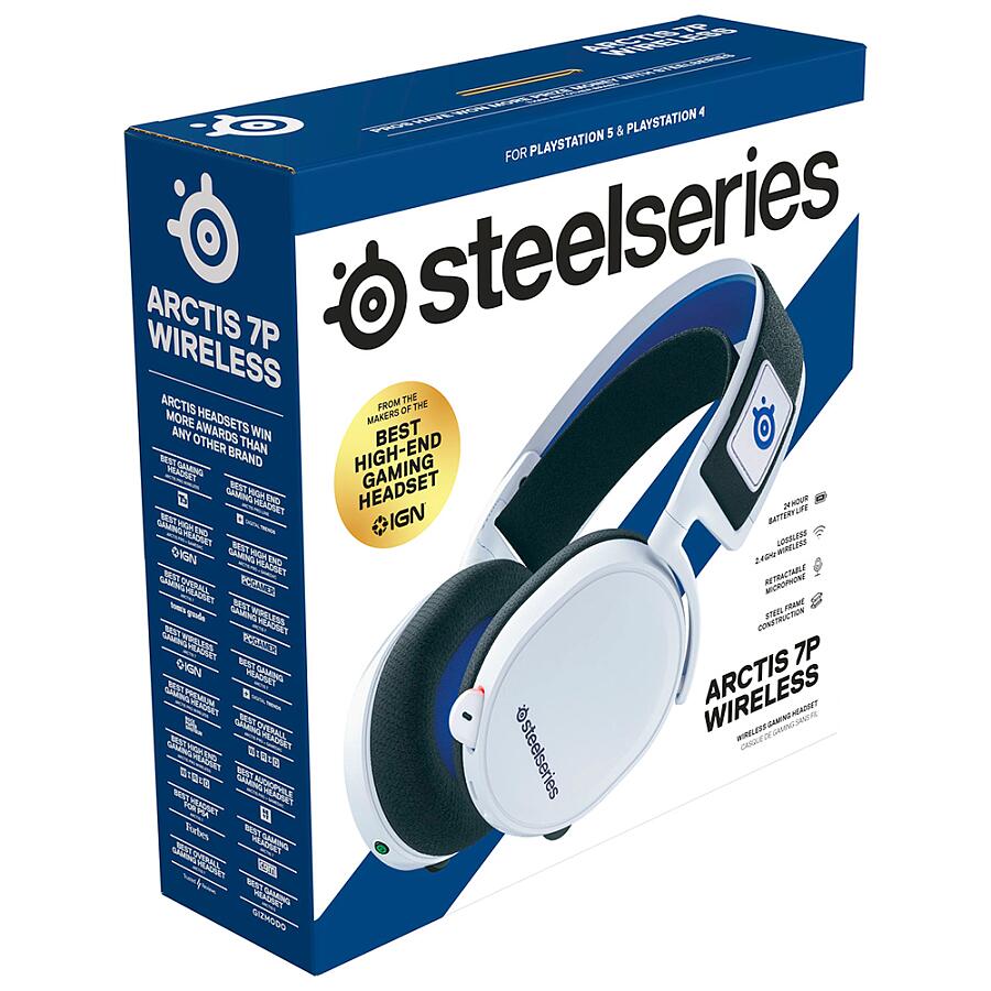 Джойстик SteelSeries Arctis 7P Wireless White - фото 19