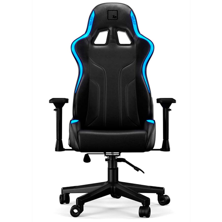 Игровое кресло WARP XN MAX Black, искусственная кожа, черный/фиолетовый - фото 2