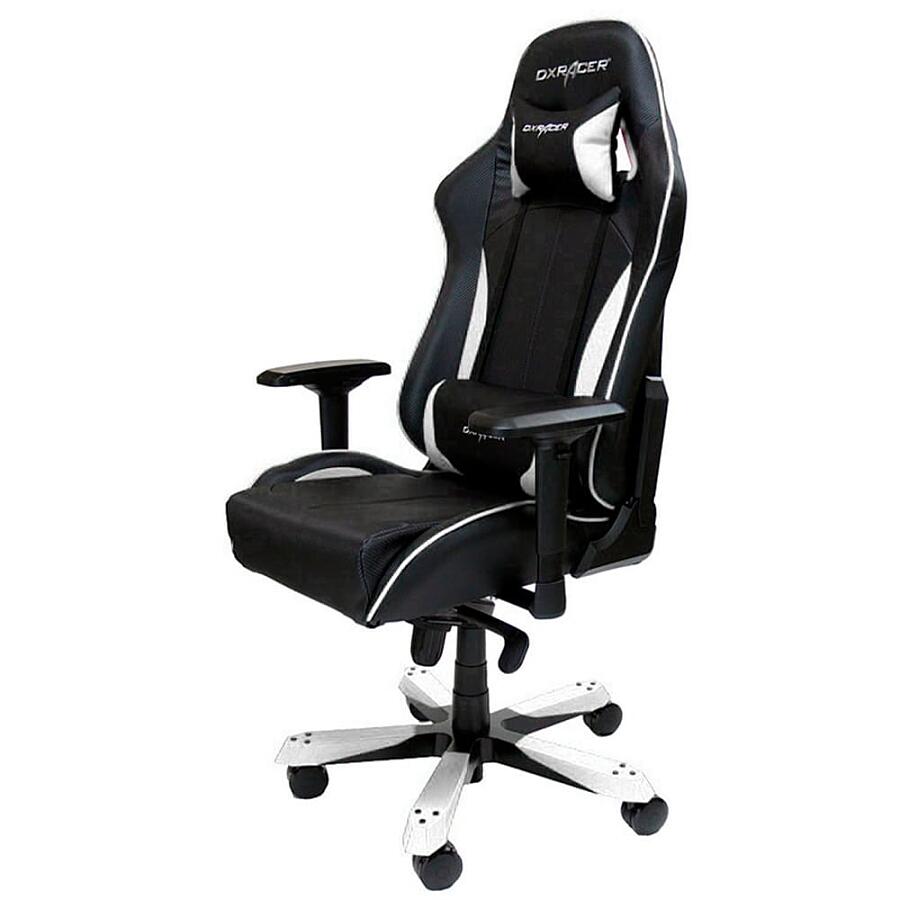 Игровое кресло DXRacer King OH/KS57/NW, черный/белый, искусственная кожа - фото 1