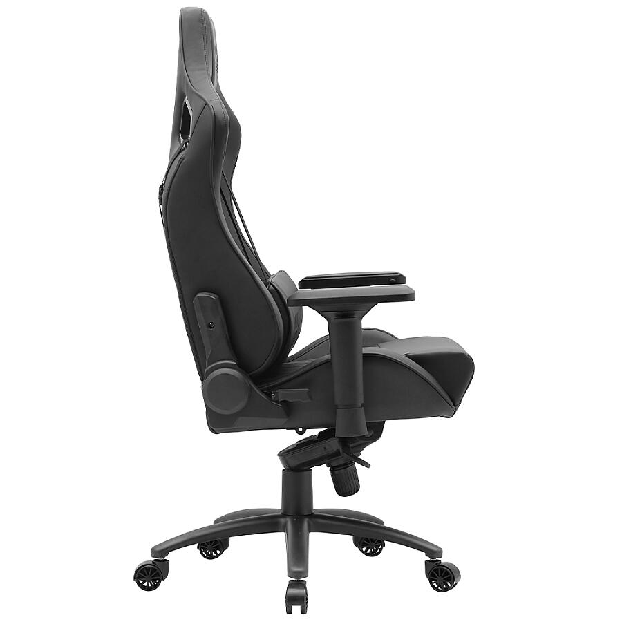 Игровое кресло VMMGame Rich Black, искусственная кожа, черный - фото 3