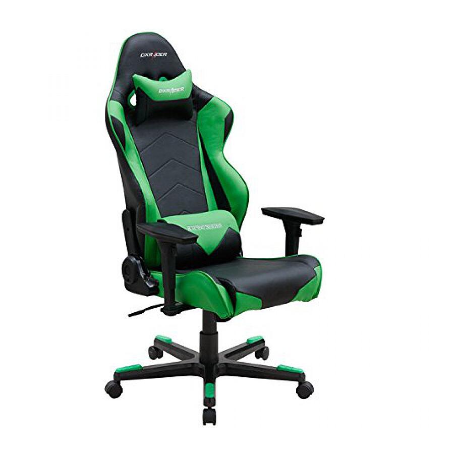 Игровое кресло DXRacer Racing OH/RE0/NE, черный/зеленый, искусственная кожа - фото 1
