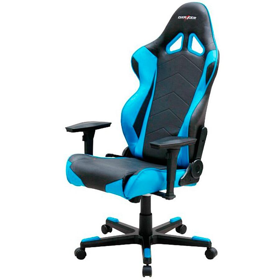 Игровое кресло DXRacer Racing OH/RE0/NB, черный/синий, искусственная кожа - фото 3