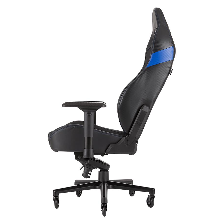 Игровое кресло Corsair T2 Road Warrior Blue, искусственная кожа, черный/синий - фото 6