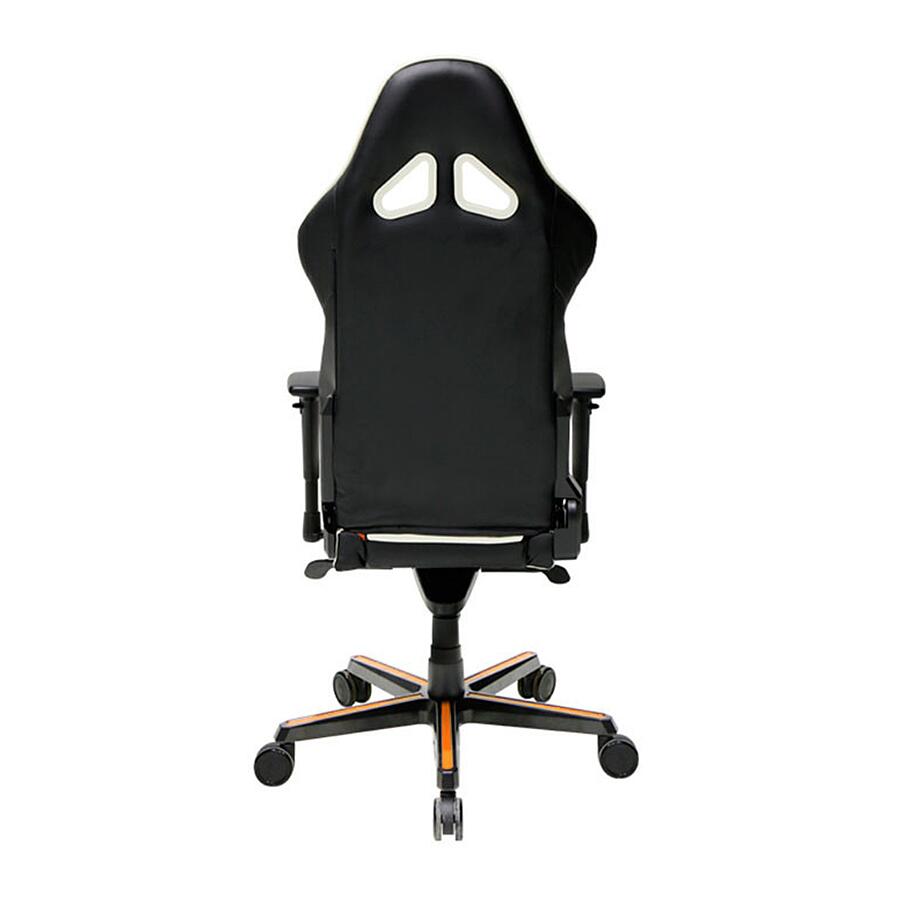 Игровое кресло DXRacer Racing OH/RH110/NWO, черный/белый, Экокожа - фото 4