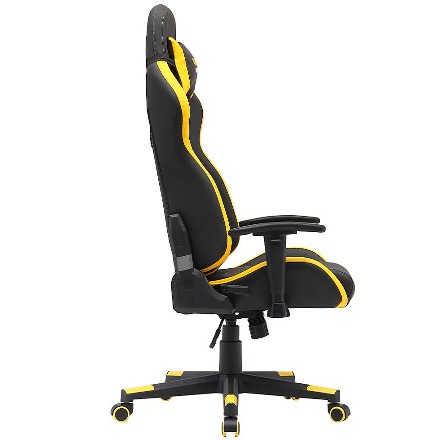 Игровое кресло VMMGame Astral Yellow, искусственная кожа, черный/желтый - фото 3