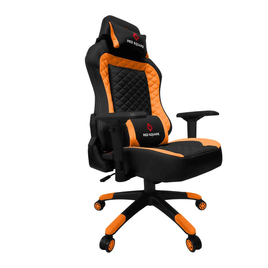 Игровое кресло Red Square Lux Orange, искусственная кожа, черный/оранжевый - фото 2