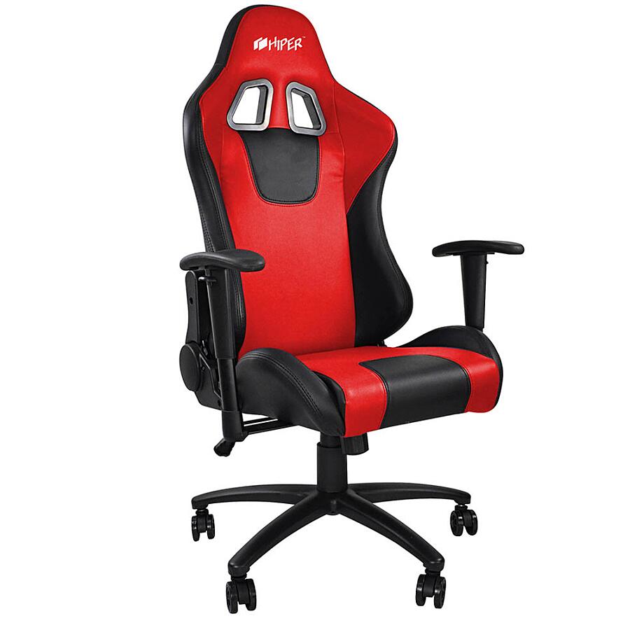 Игровое кресло HIPER HGS-104 Red, искусственная кожа, черный/красный - фото 1