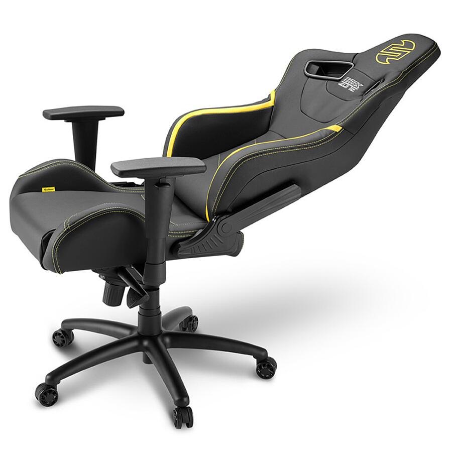 Игровое кресло Sharkoon Shark Zone GS10 Black Yellow, искусственная кожа, черный/желтый - фото 6