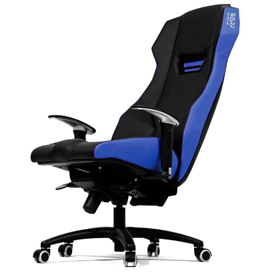 Игровое кресло WARP ZE Black/, искусственная кожа, черный/синий - фото 3