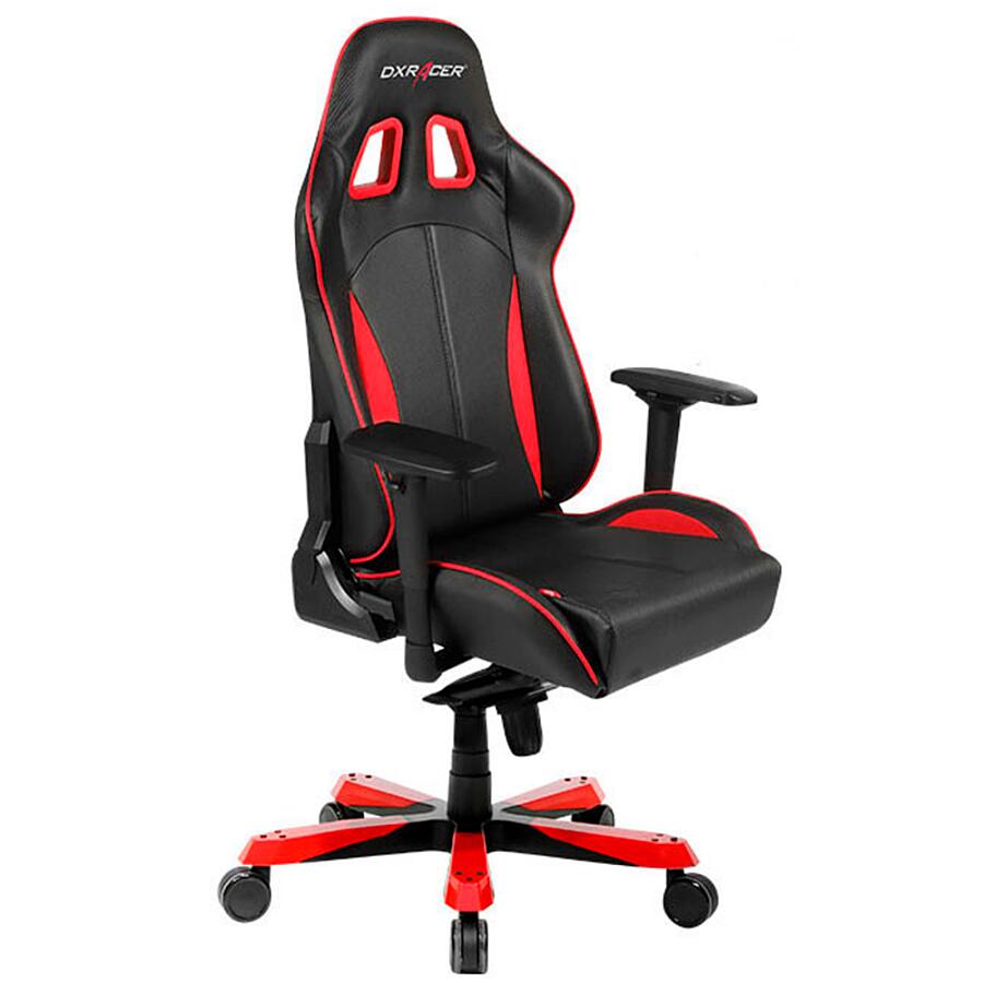 Игровое кресло DXRacer King OH/KS57/NR, черный/красный, искусственная кожа - фото 1
