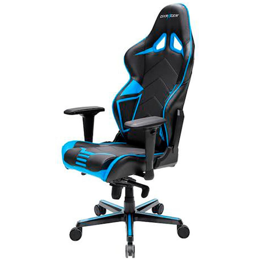 Игровое кресло DXRacer Racing OH/RV131/NB, черный/синий, искусственная кожа - фото 3