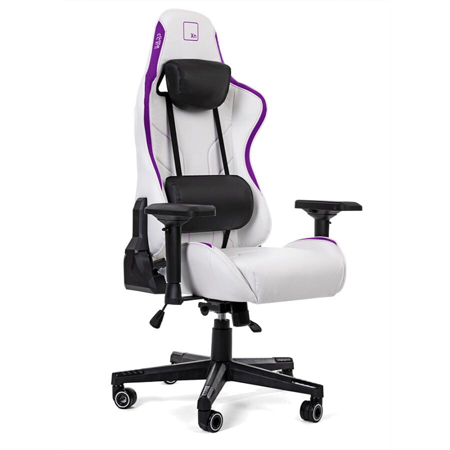 Игровое кресло WARP XN White/Purple, искусственная кожа, белый/фиолетовый - фото 1