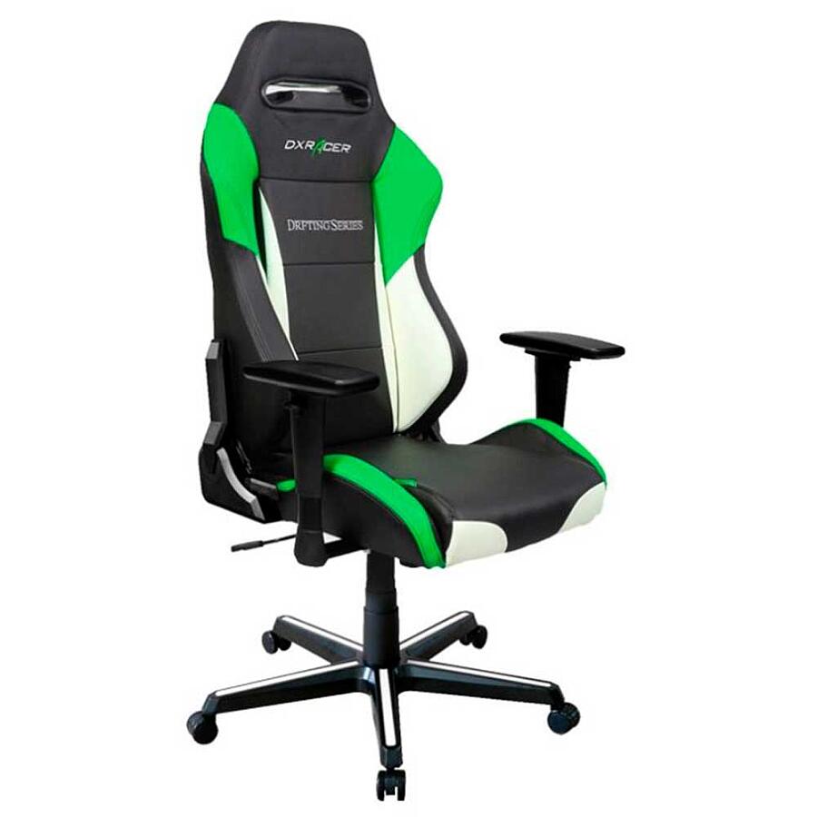 Игровое кресло DXRacer Drifting OH/DM61/NWE, искусственная кожа, черный, зеленый - фото 1