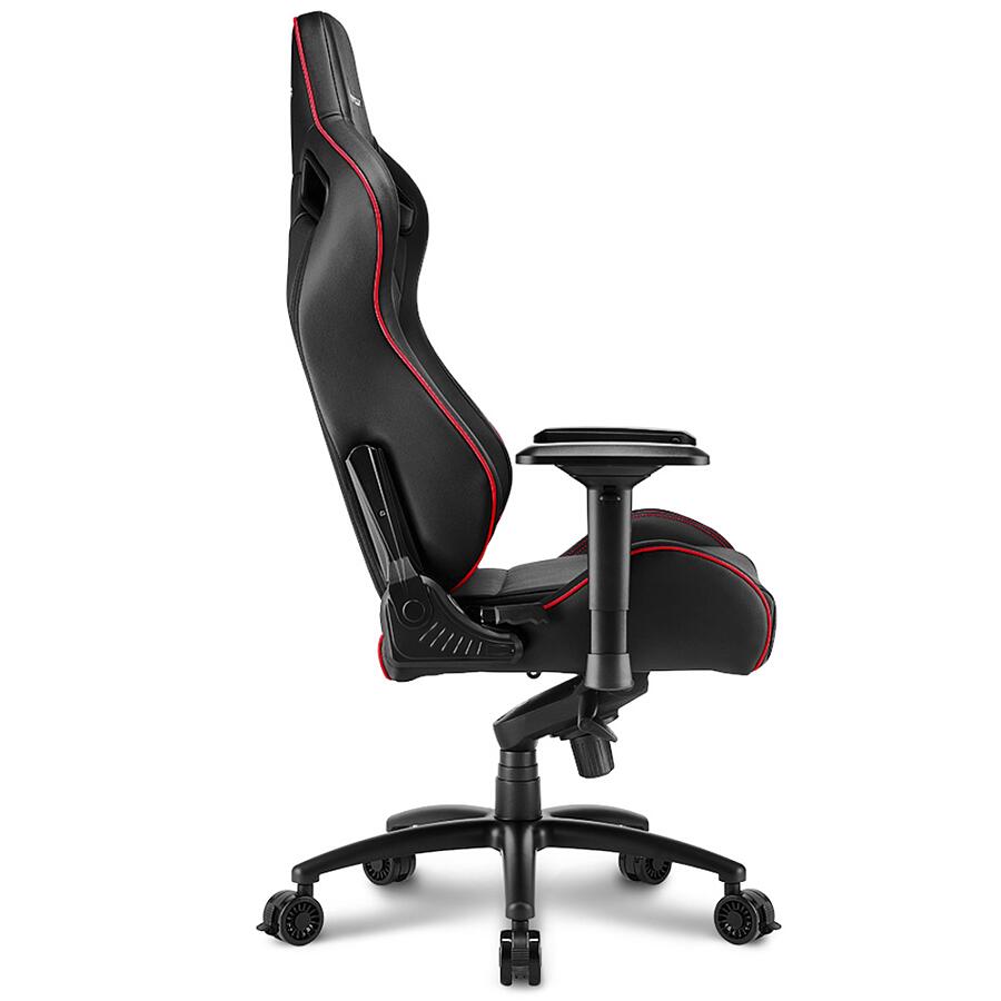Игровое кресло Sharkoon Shark SKILLER SGS4 Red, искусственная кожа, черный/красный - фото 4