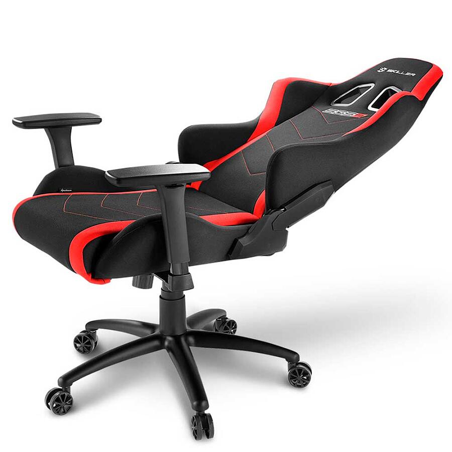 Игровое кресло Sharkoon Shark SKILLER SGS2 Red, ткань, черный/красный - фото 5