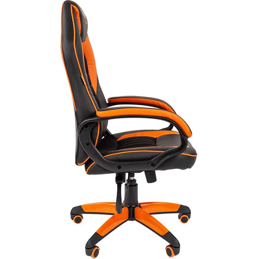 Игровое кресло Chairman Game 16 Black/Orange, искусственная кожа, черный/оранжевый - фото 3