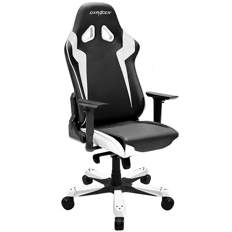 Игровое кресло DXRacer Sentinel OH/SJ00/NW, черный/белый, Экокожа - фото 2