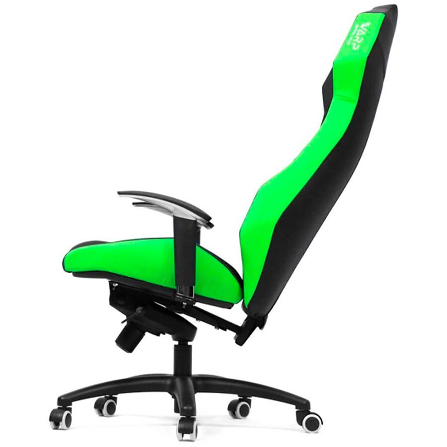 Игровое кресло WARP ZE Black/Green, искусственная кожа, черный/зеленый - фото 4