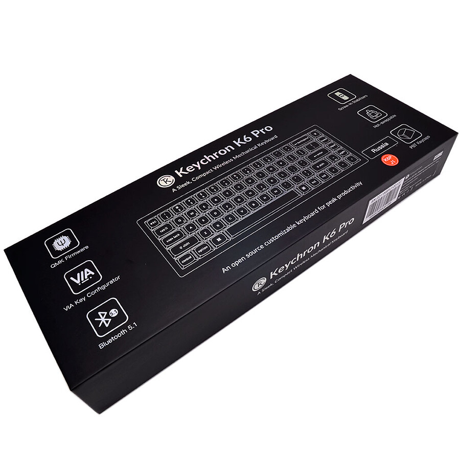 Клавиатура Keychron K6 PRO RGB Gateron G Pro Red Switch - фото 8