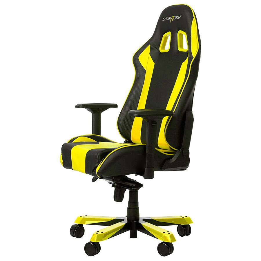 Игровое кресло DXRacer King OH/KS06/NY, черный/желтый, искусственная кожа - фото 1