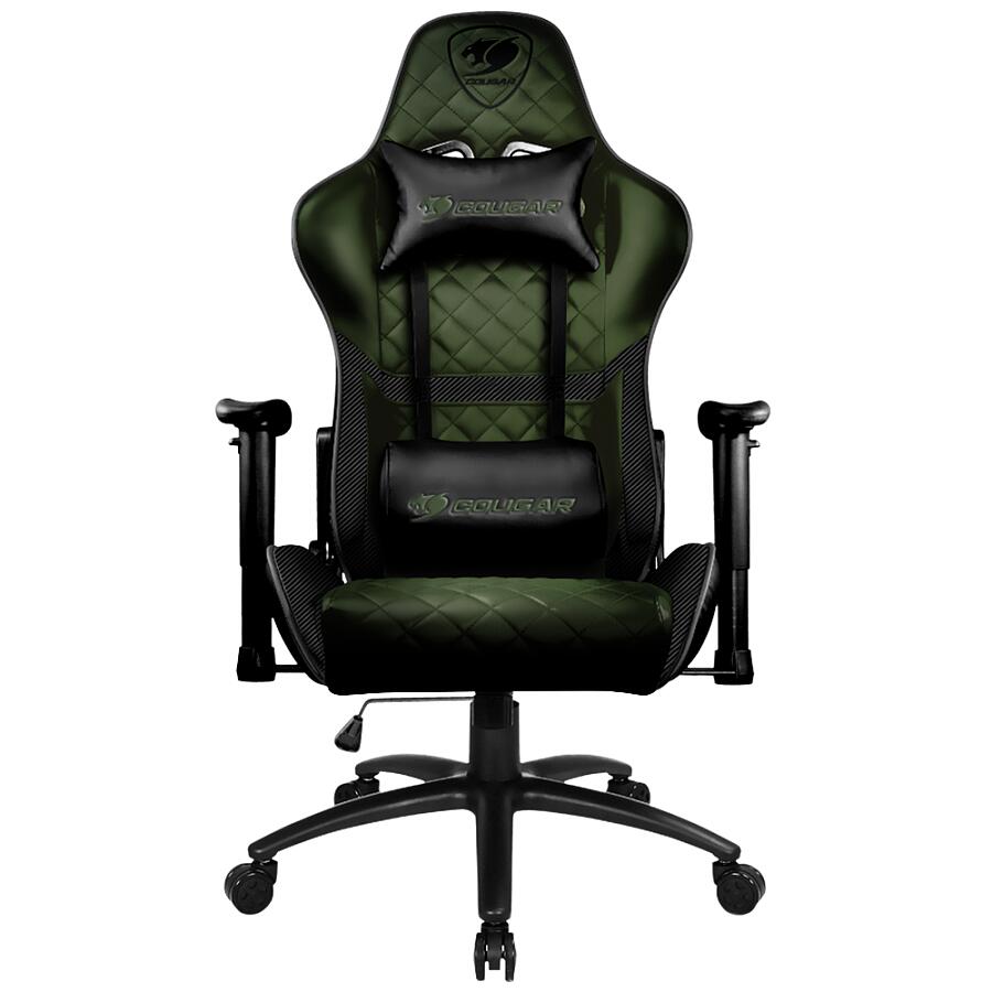 Игровое кресло COUGAR Armor One X, искусственная кожа, зеленый - фото 1