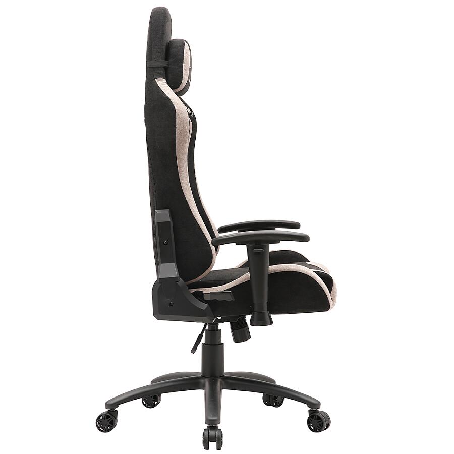 Игровое кресло VMMGame Fiber Beige, ткань, черный/бежевый - фото 3