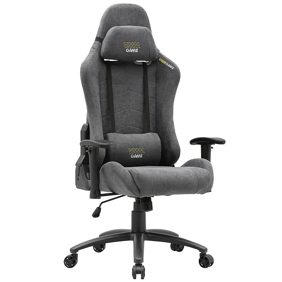 Игровое кресло VMMGame Fiber Gray, ткань, серый - фото 1