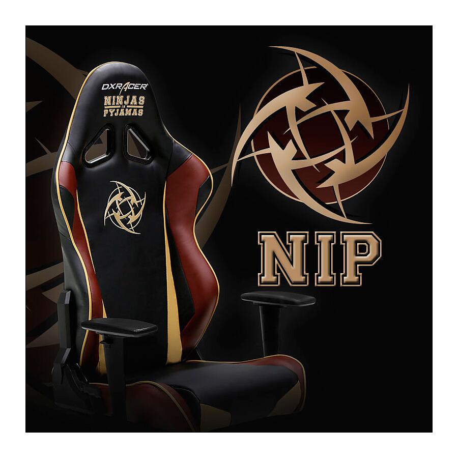 Игровое кресло DXRacer Special Edition OH/RE126/NCC/NIP, черный/коричневый, искусственная кожа - фото 3