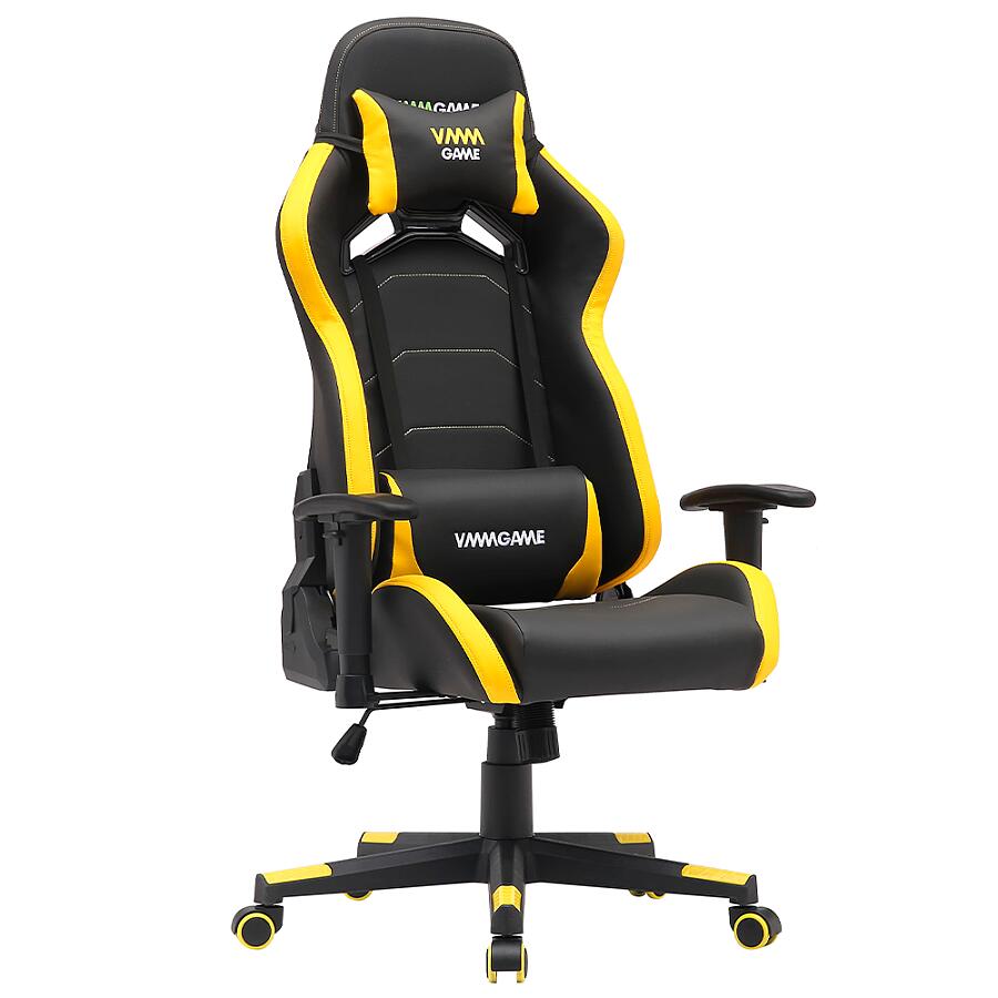 Игровое кресло VMMGame Astral Yellow, искусственная кожа, черный/желтый - фото 1