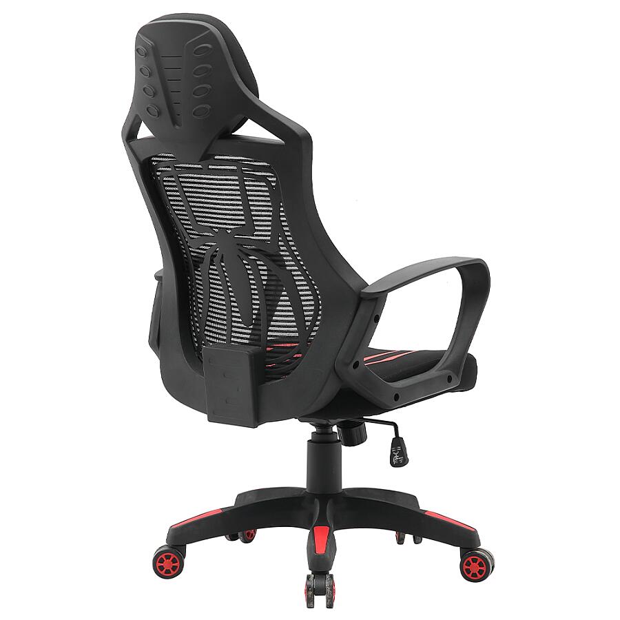 Игровое кресло E-Sport Gear ESG-400 Black, ткань, черный/красный - фото 3
