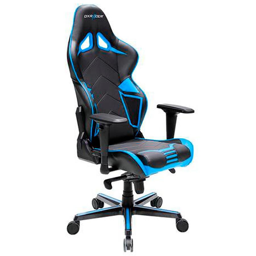 Игровое кресло DXRacer Racing OH/RV131/NB, черный/синий, искусственная кожа - фото 1