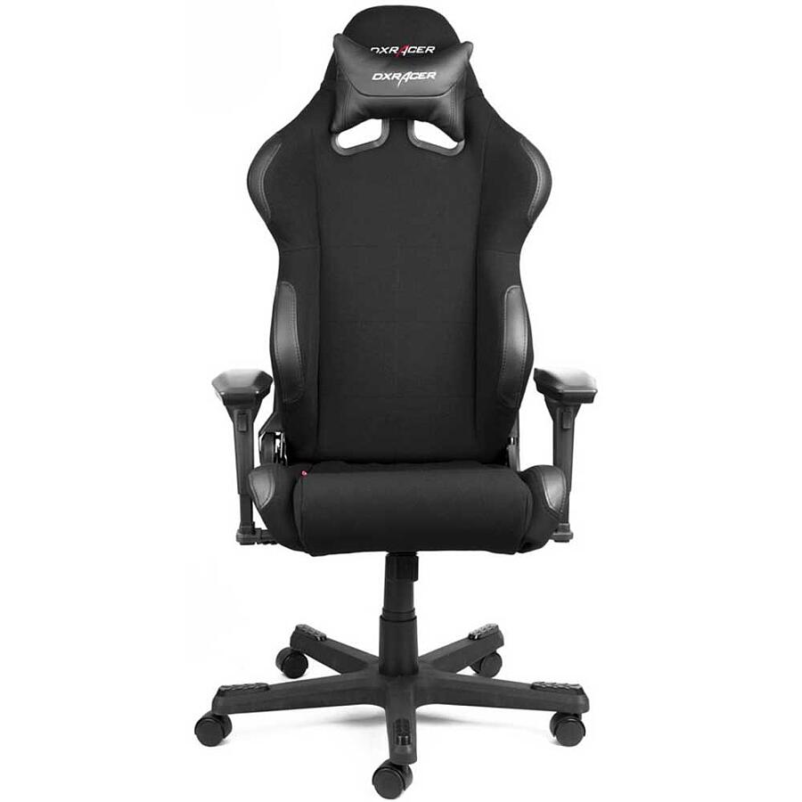 Игровое кресло DXRacer Racing OH/RW01/N, черный, ткань/экокожа - фото 3