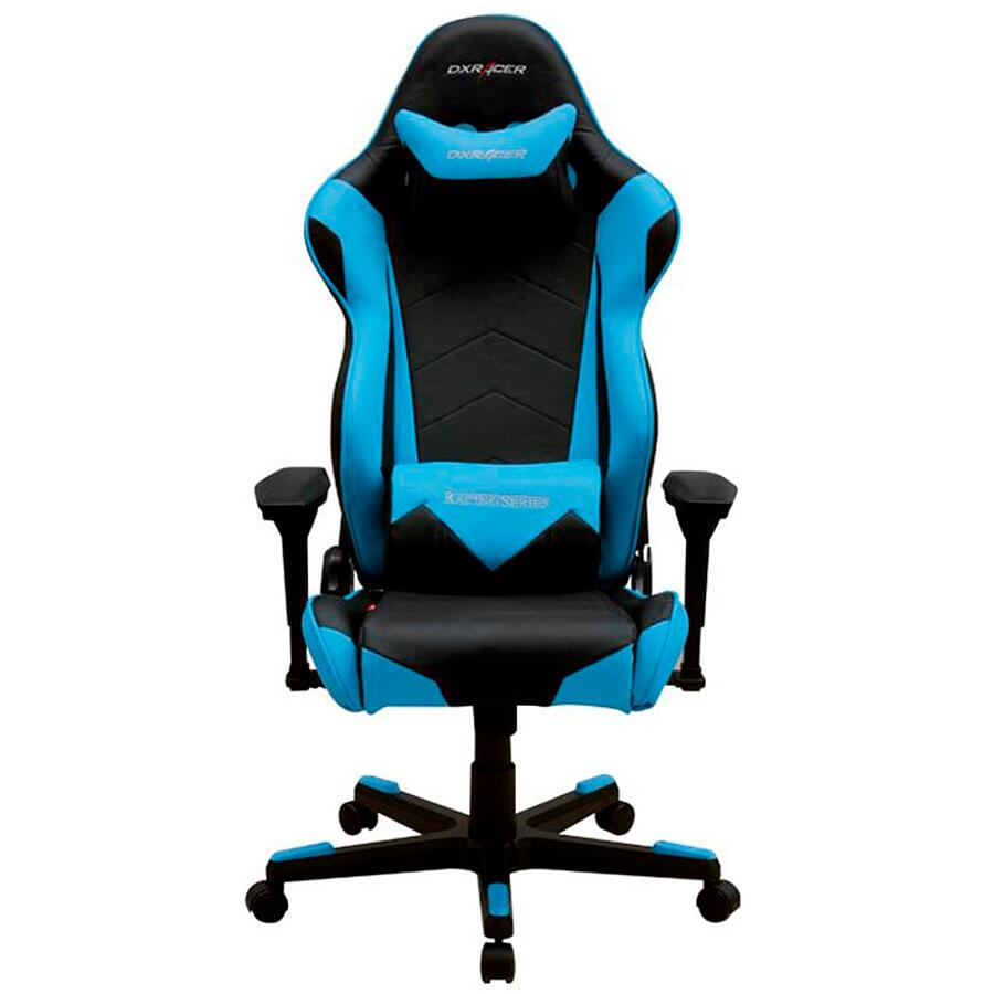 Игровое кресло DXRacer Racing OH/RE0/NB, черный/синий, искусственная кожа - фото 1
