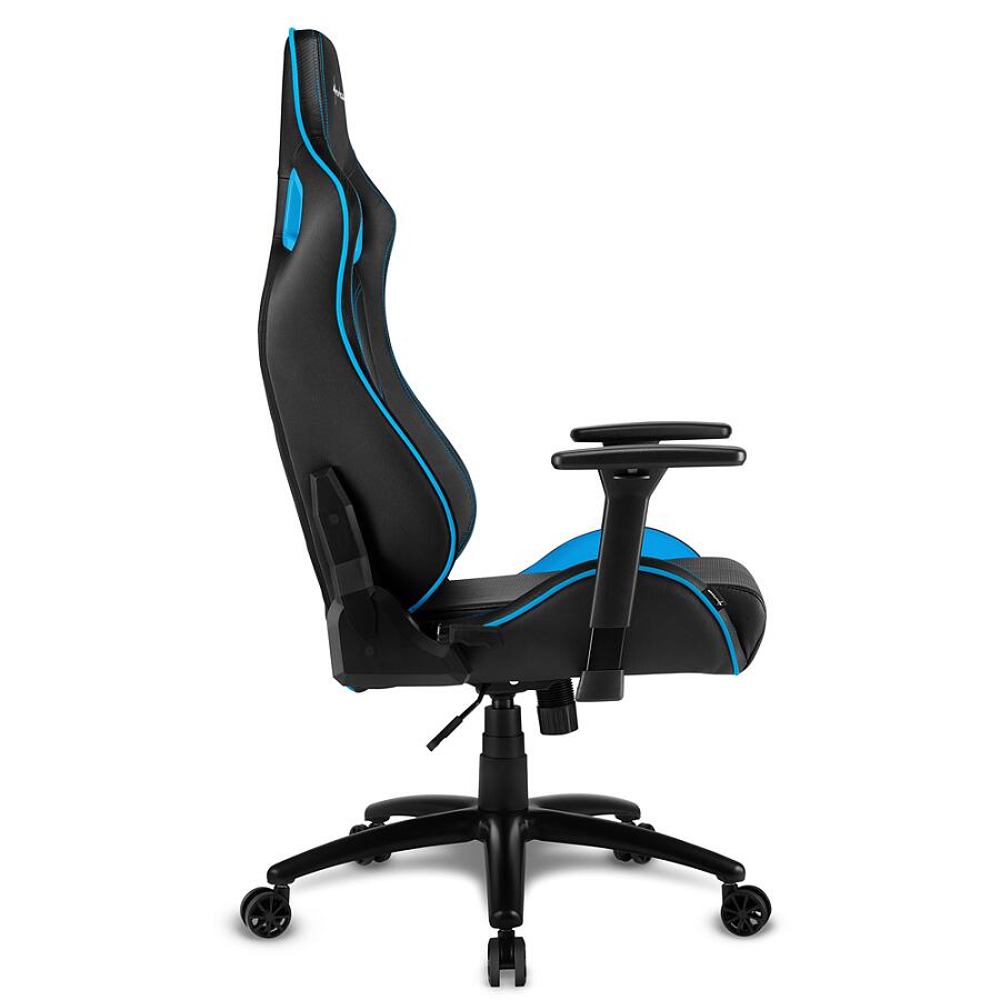Игровое кресло Sharkoon ELBRUS 2 Blue, искусственная кожа, черный/синий - фото 4
