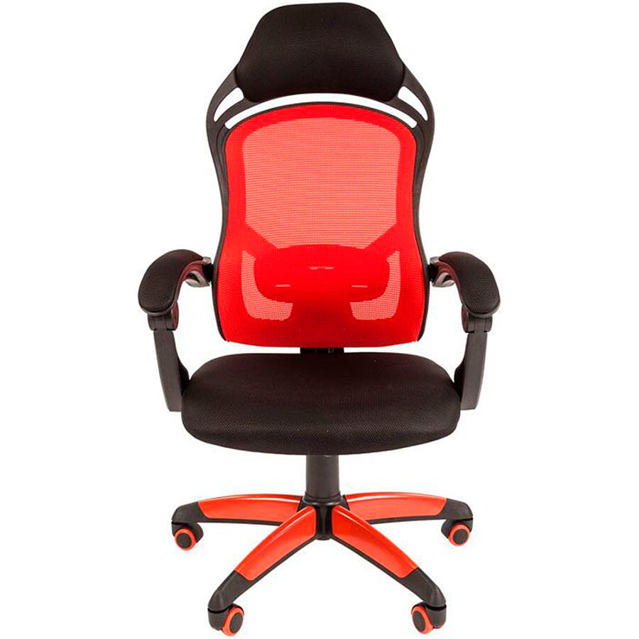 Игровое кресло Chairman Game 12 Black/Red, ткань, черный/красный - фото 1