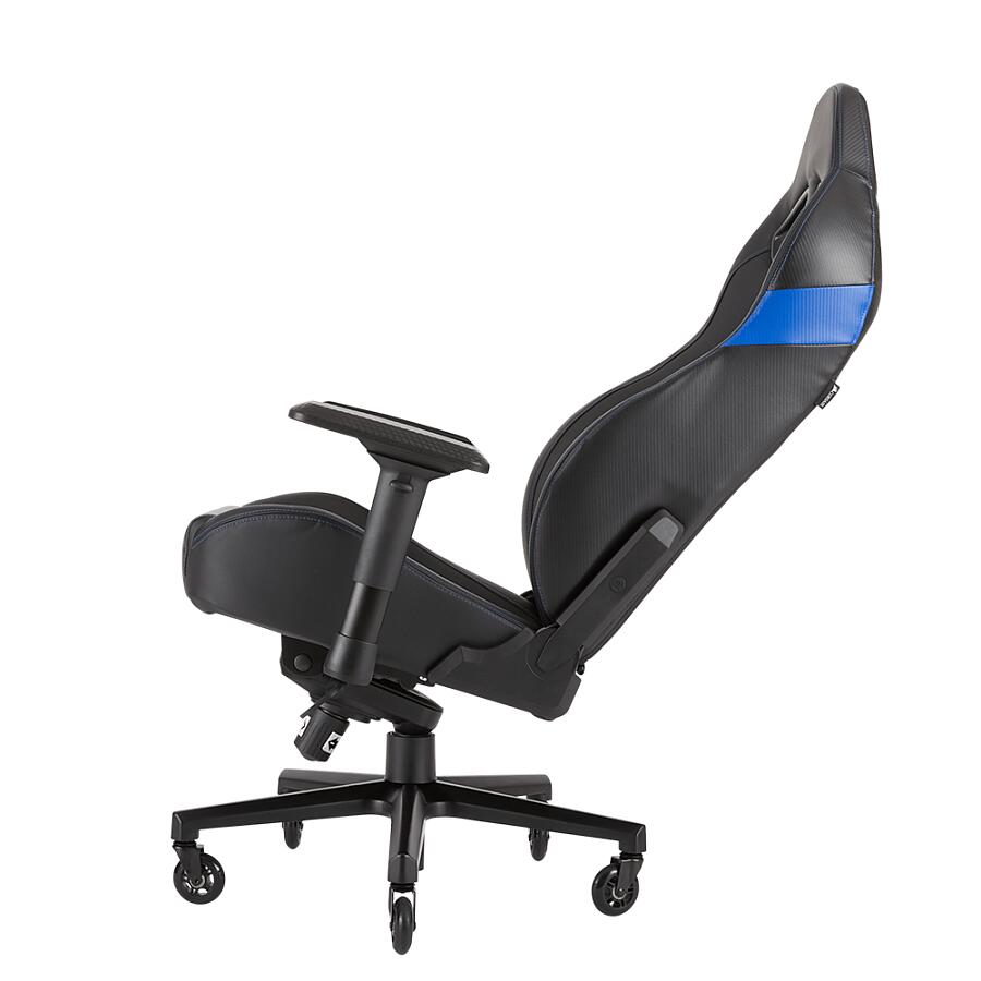 Игровое кресло Corsair T2 Road Warrior Blue, искусственная кожа, черный/синий - фото 8