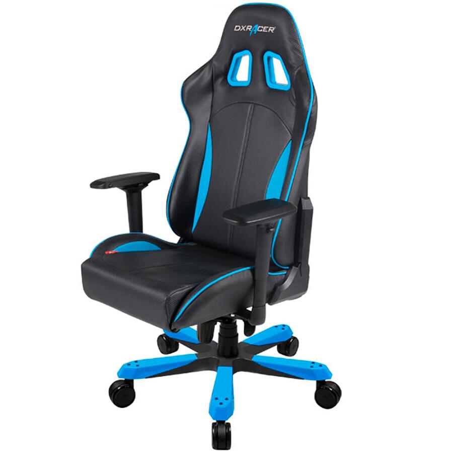 Игровое кресло DXRacer King OH/KS57/NB, черный/синий, искусственная кожа - фото 4