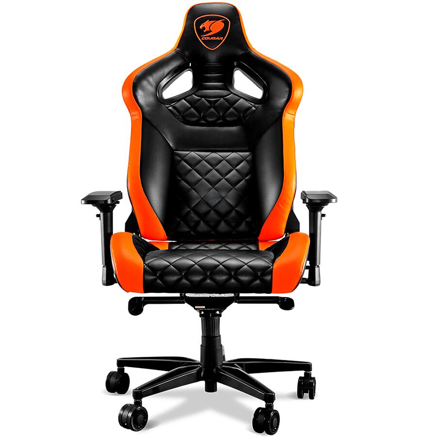 Игровое кресло COUGAR Armor Titan Orange, искусственная кожа, черный/оранжевый - фото 2