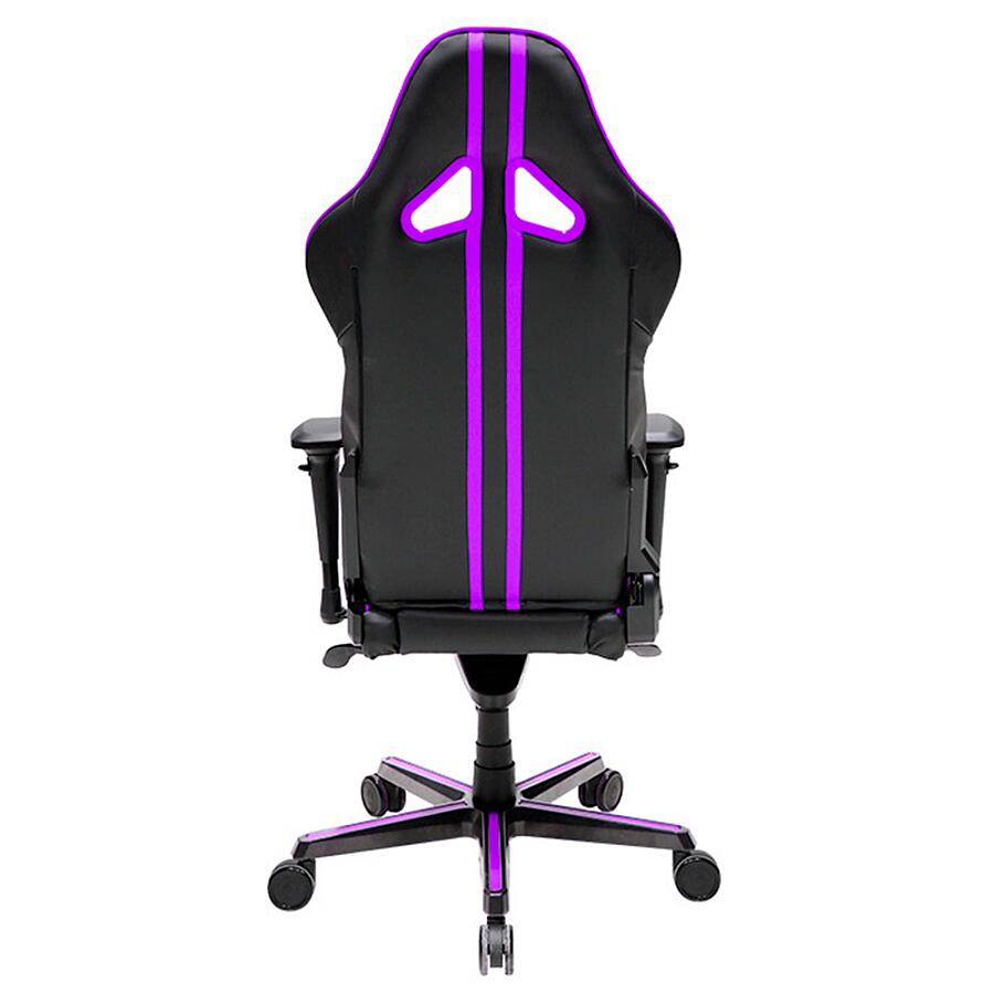 Игровое кресло DXRacer Racing OH/RV131/NV, черный/фиолетовый, экокожа - фото 4