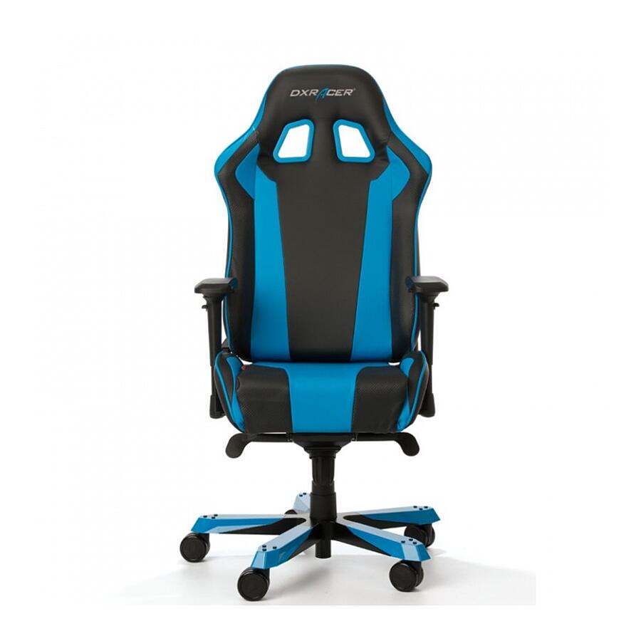 Игровое кресло DXRacer King OH/KS06/NB, черный/синий, искусственная кожа - фото 5