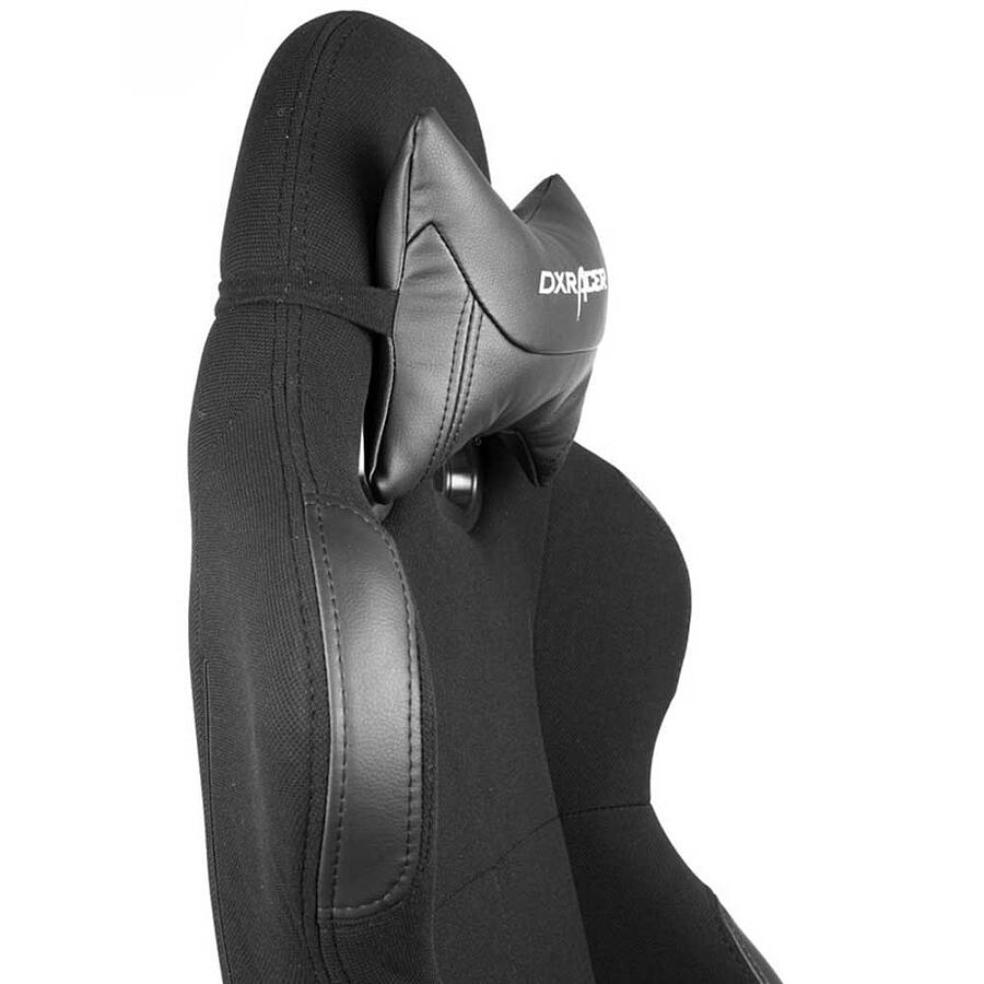 Игровое кресло DXRacer Racing OH/RW01/N, черный, ткань/экокожа - фото 7