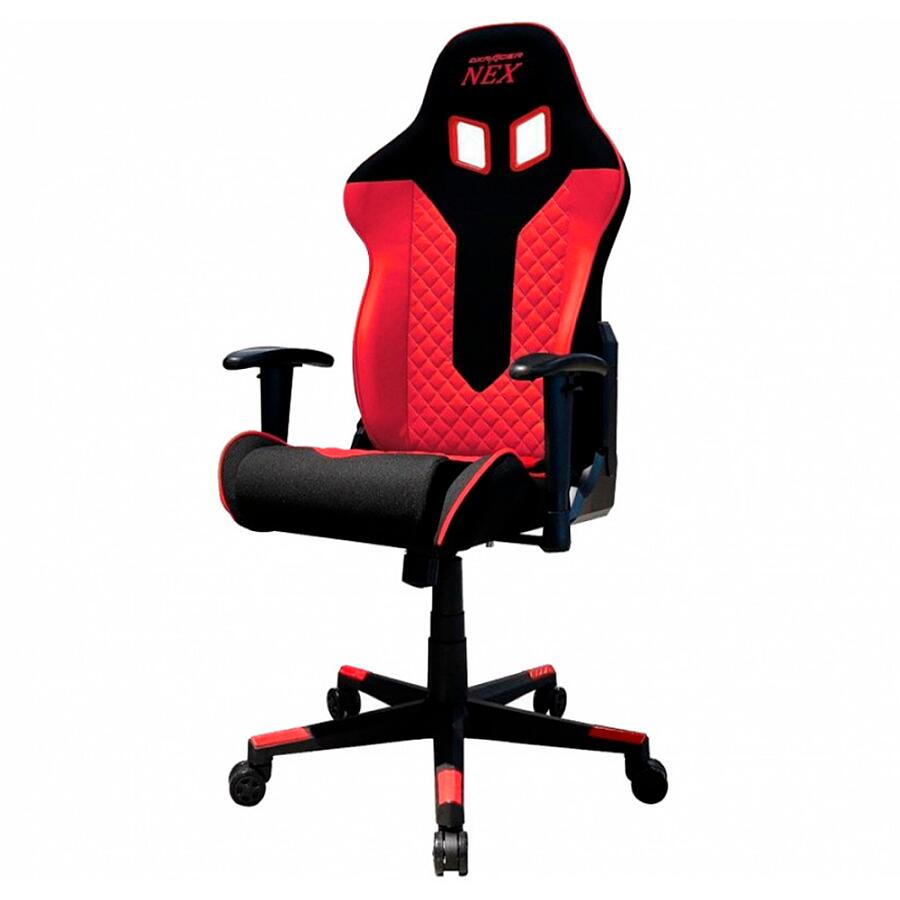 Игровое кресло DXRacer NEX EC/OK01/NR, черный/красный, ткань/экокожа - фото 3
