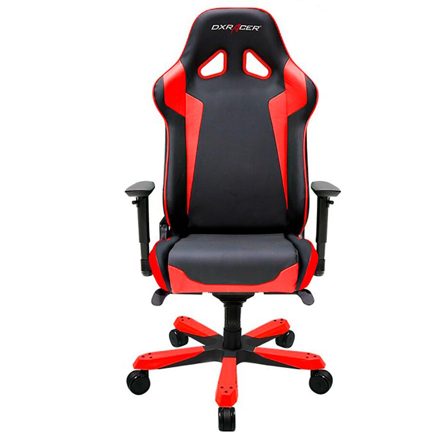 Игровое кресло DXRacer Sentinel OH/SJ00/NR, черный/красный, искусственная кожа - фото 2