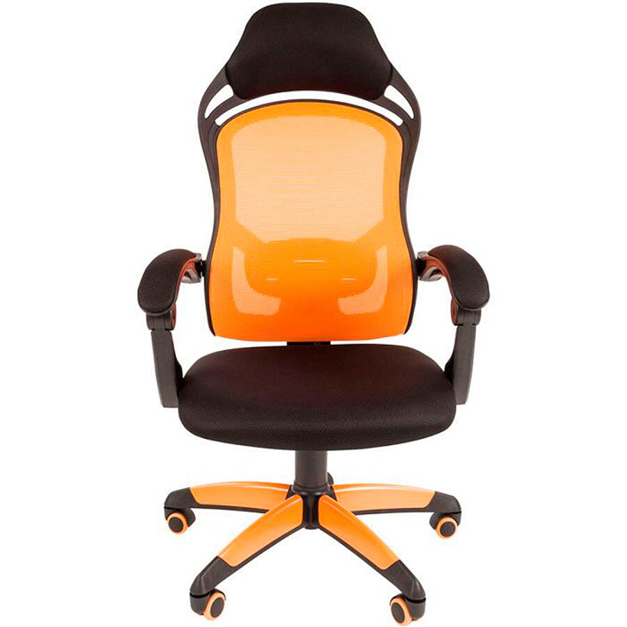 Игровое кресло Chairman Game 12 Black/Orange, ткань, черный/оранжевый - фото 1