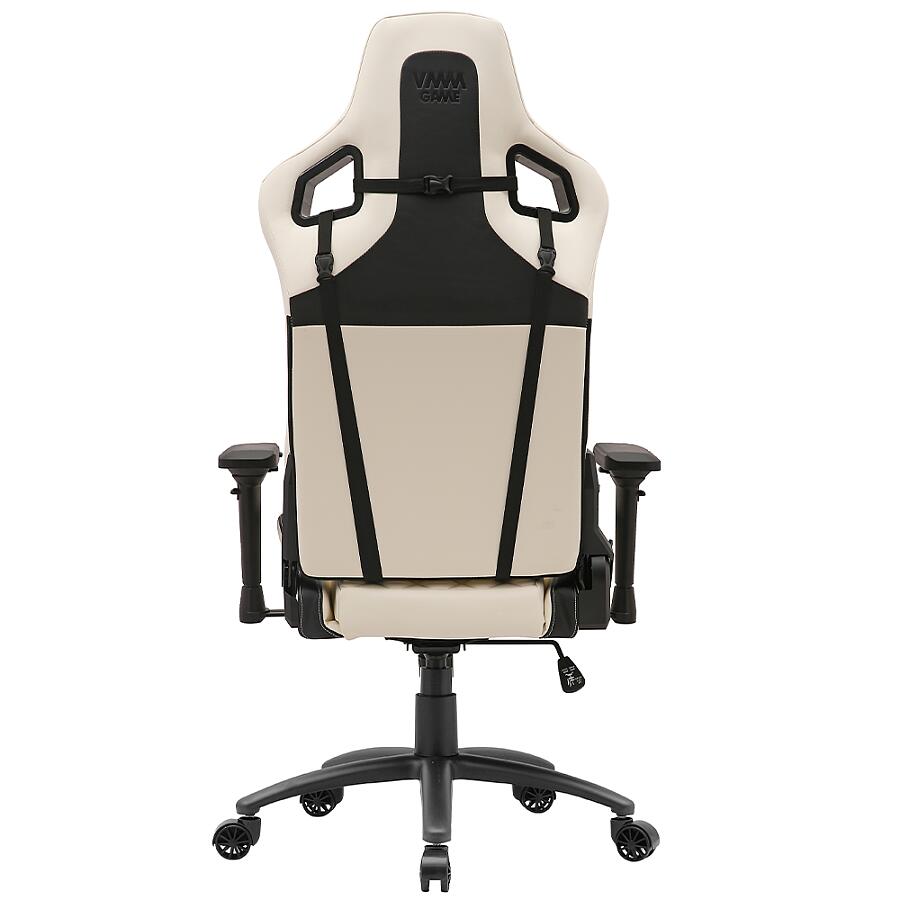 Игровое кресло VMMGame Maroon Beige, искусственная кожа, белый - фото 5