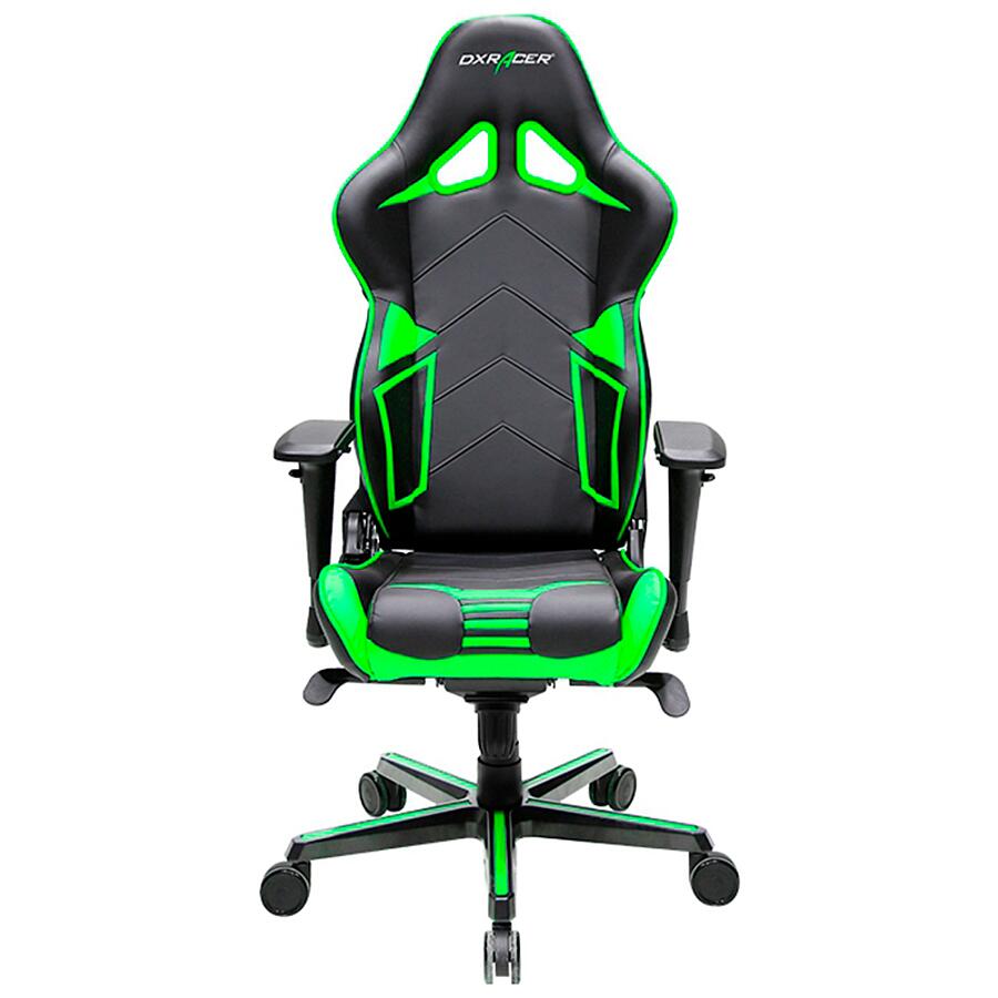 Игровое кресло DXRacer Racing OH/RV131/NE, черный/зеленый, искусственная кожа - фото 2