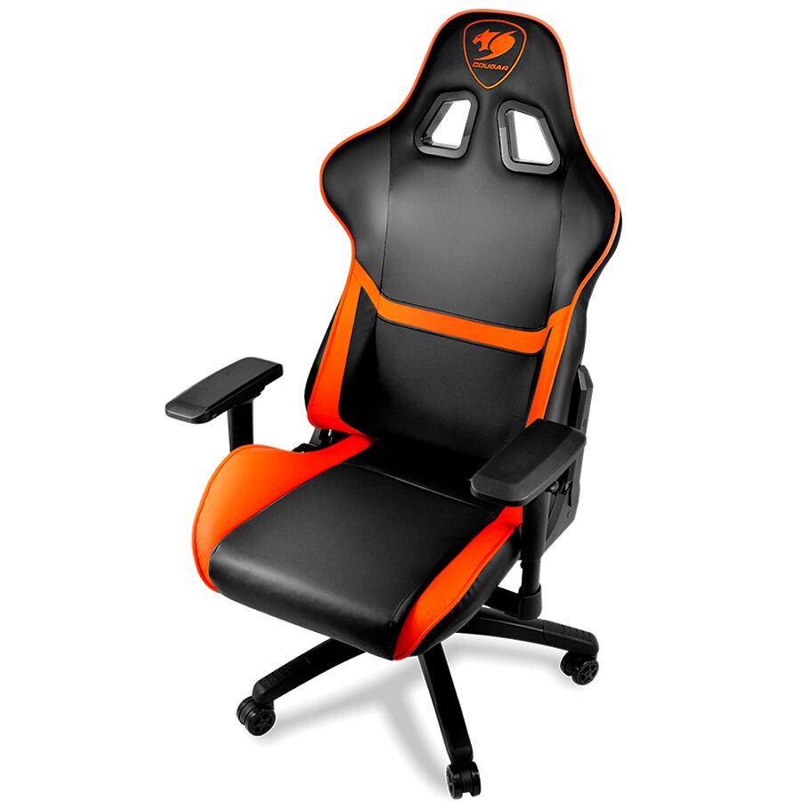 Игровое кресло COUGAR Armor Orange, искусственная кожа, черный/оранжевый - фото 3