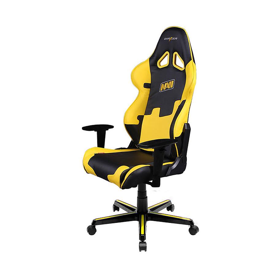 Игровое кресло DXRacer Special Edition OH/RE21/NY/NAVI, черный/желтый, искусственная кожа - фото 3