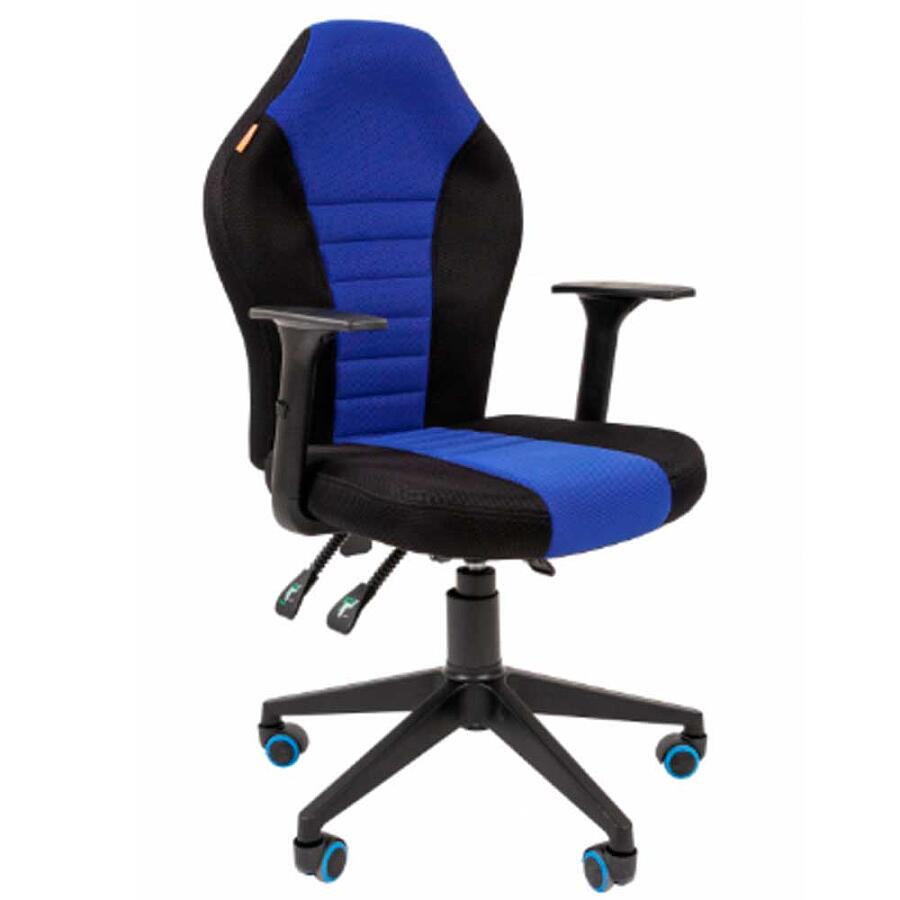 Игровое кресло Chairman Game 8 Black/Blue, ткань, черный/синий - фото 2