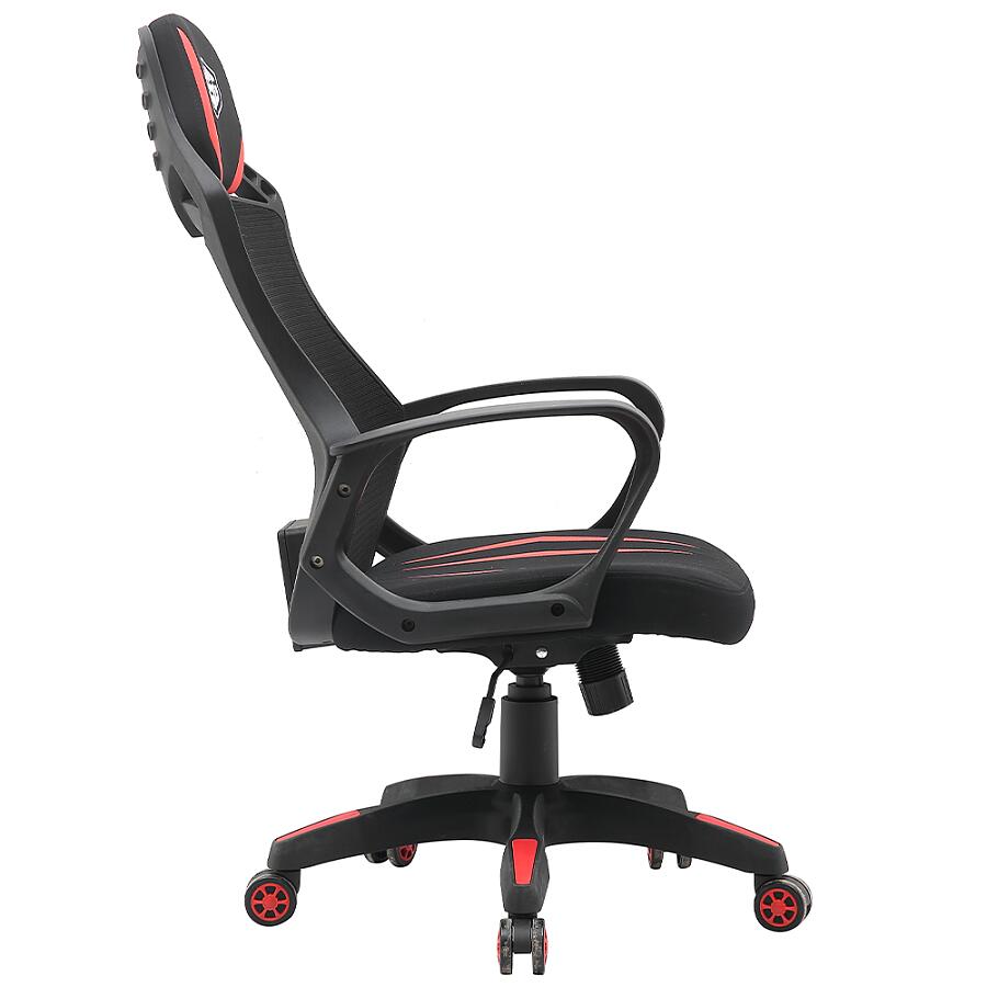 Игровое кресло E-Sport Gear ESG-400 Black, ткань, черный/красный - фото 4